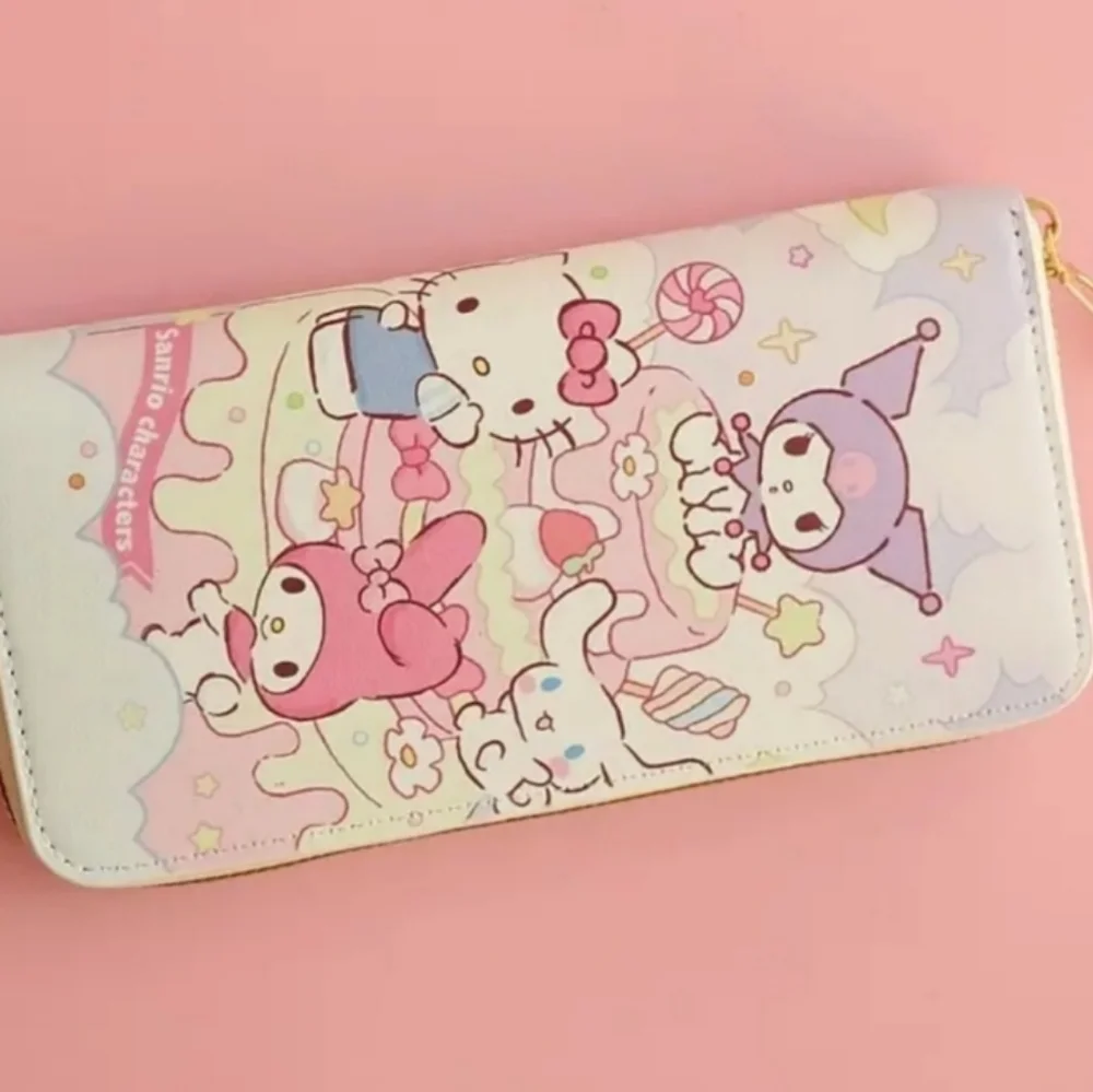 NEW Hello Kitty and Friends Pink Multicolor Wallet in package New with Tags NWT